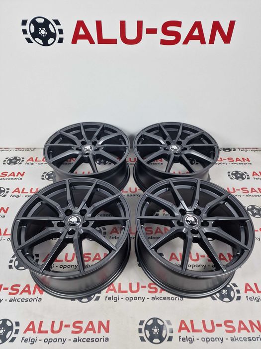 Nowe alufelgi SKODA 18" 5x112 KaroQ KodiaQ Octavia SuperB - Grafit