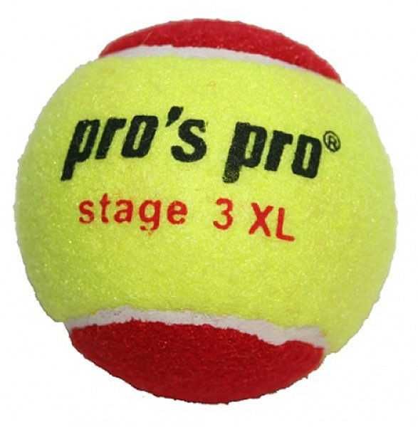 м’яч  тенісний  дитячийPros Pro Stage 3 XL- 12er червоні