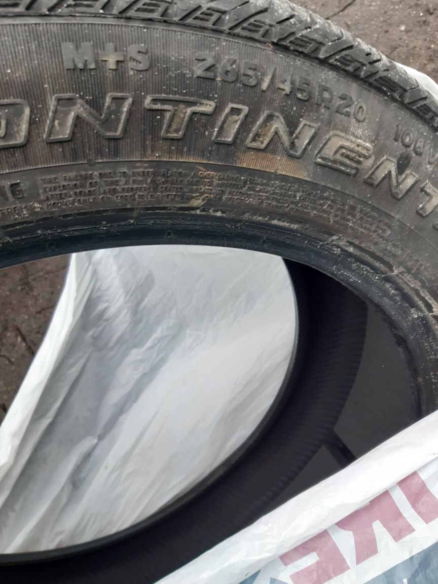 Continental cross contact LX sport 275/45R20, 265/45R20 M+S Tesla X бу