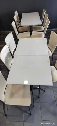 Mesas e cadeiras de cafetaria