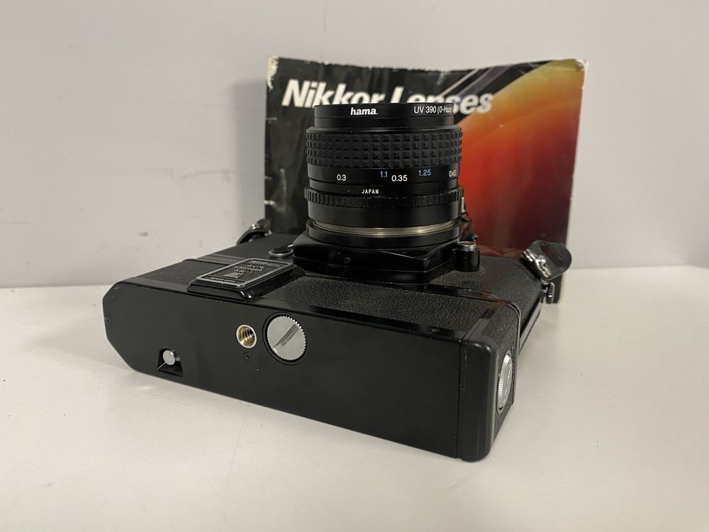 Nikon Nikomat EL - 28mm f2.8, 35-70mm f2.8-4, winder motor, analogowy