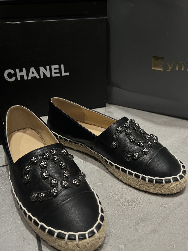 Эспадрильи лоферы мокасины Chanel
