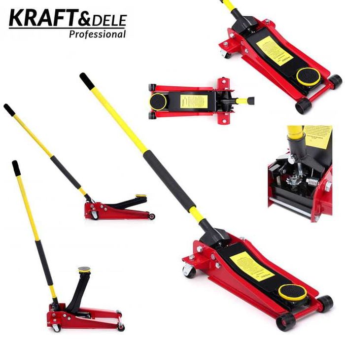 KRAFT&DELE Podnośnik Samochodowy Hydrauliczny Lewarek Żaba 3,5T KD357