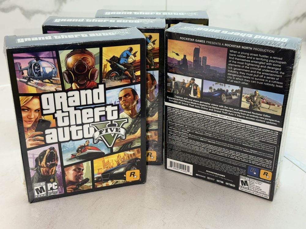 GTA 5 НОВА Запечатана Grand Theft Auto V ПК  - 7 дисків