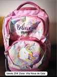 Mochila com rodas unicornio