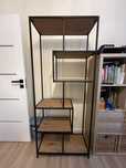 Regal jysk loft czarny metal