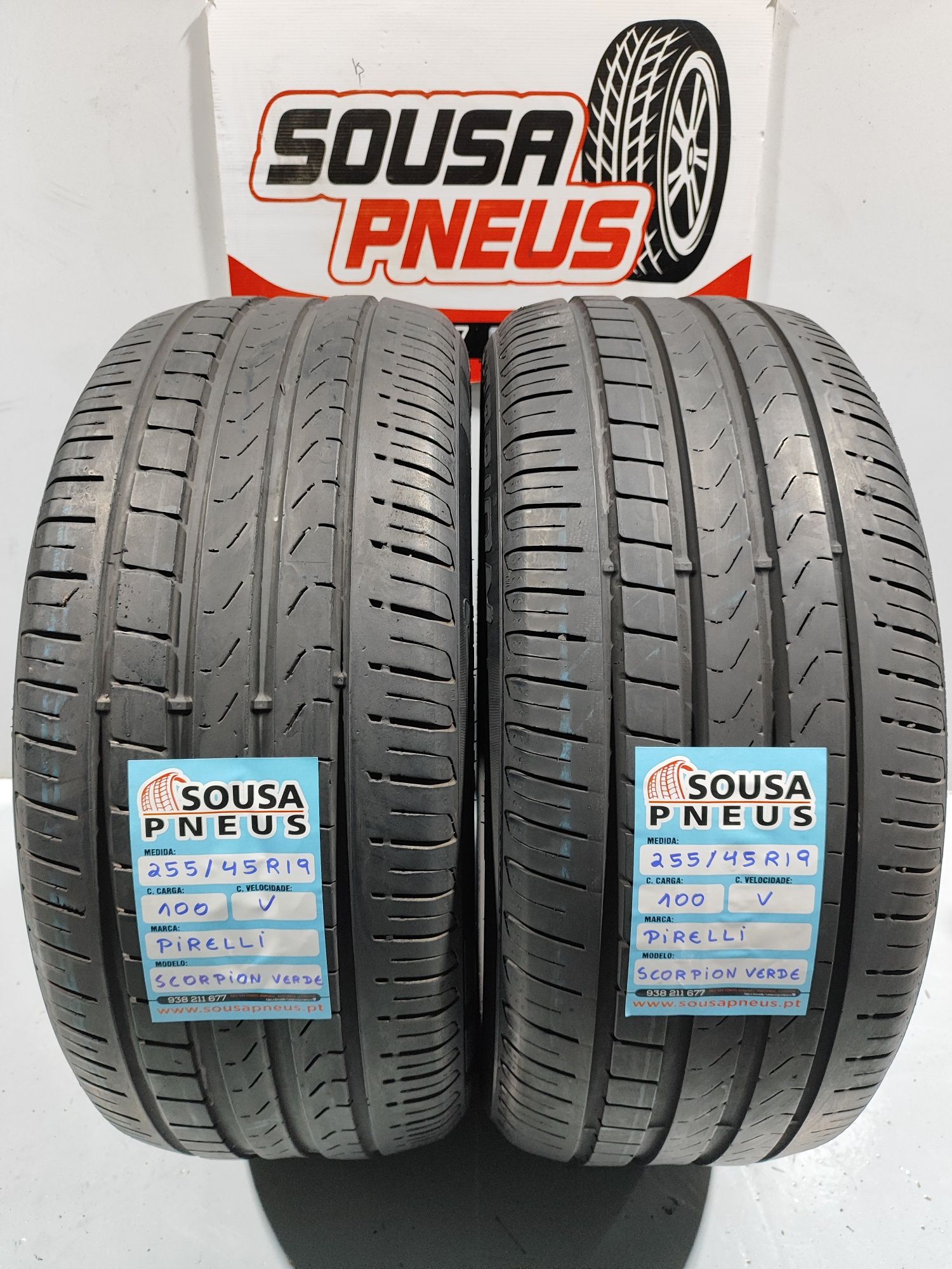 2 pneus semi novos 255-45R19 Pirelli - Oferta dos Portes