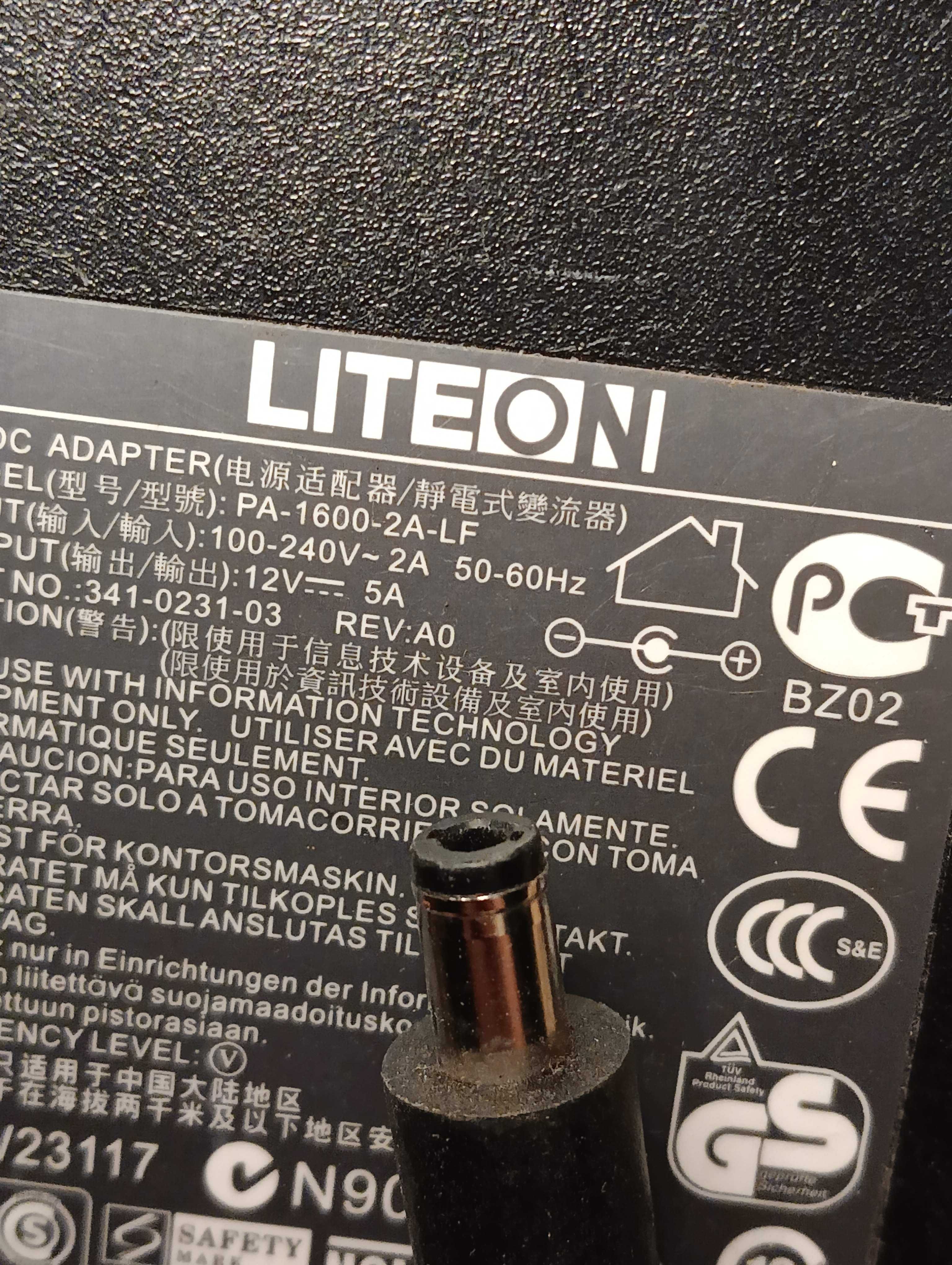 Блок живлення питания 12V 5A PA-1600-2A-LF (5.5×2.5mm)