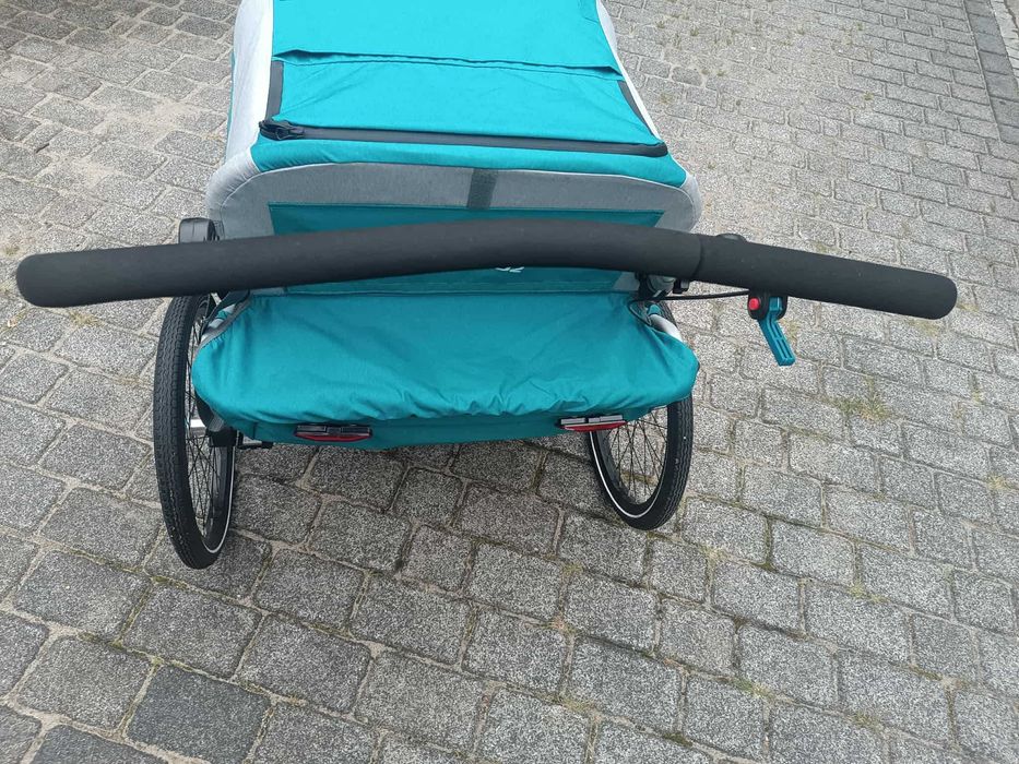 Przyczepka rowerowa,  riksza 2 dzieci  Speedkid 2 Querido