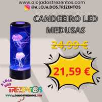 Candeeiro LED Colorido Medusas