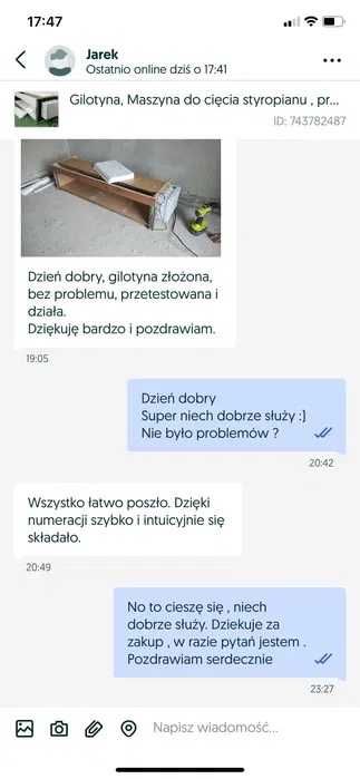 Gilotyna, Maszyna do cięcia styropianu , precyzyjne cięcie, 200W