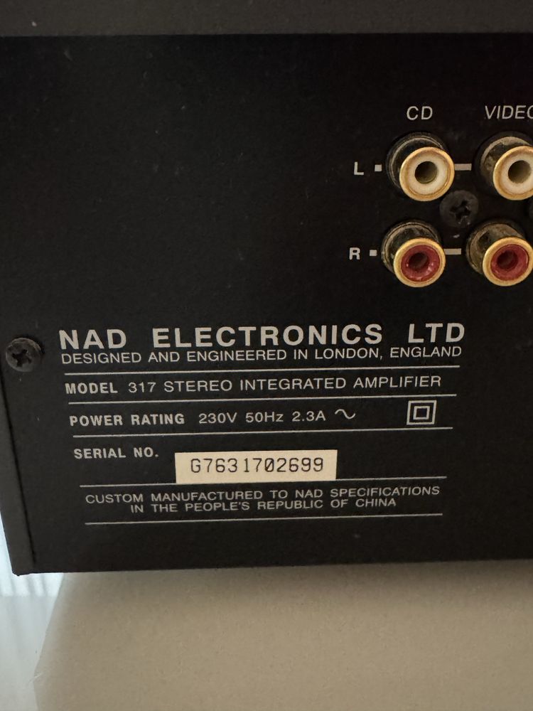 wzmacniacz NAD 317 CD Player NAD 524