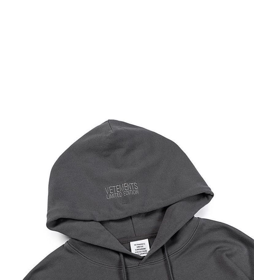 худи Vetements Logo Limited Edition grey hoodie