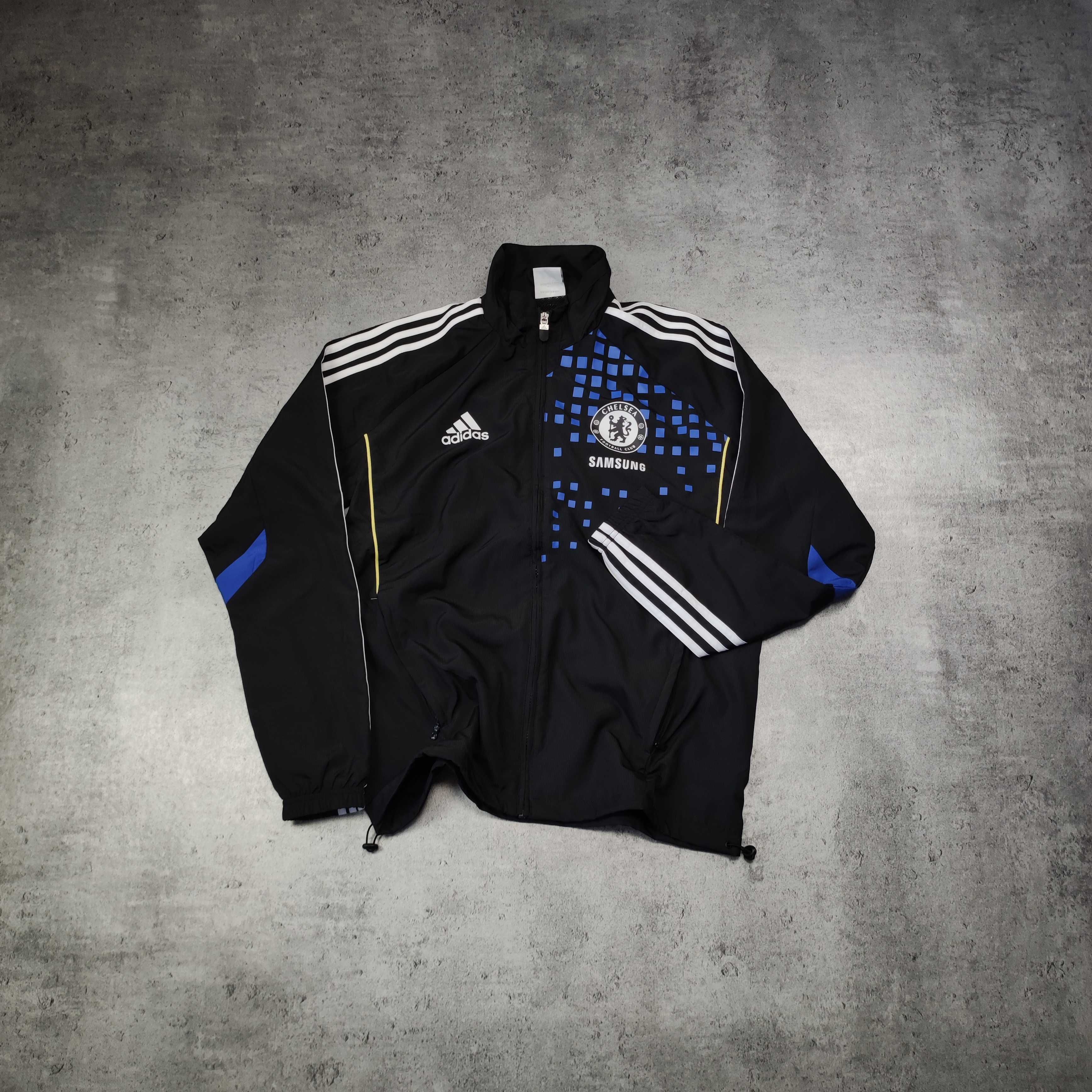 MĘSKA Bluza Sportowa Rozpinana Kurteczka Wiatrówka Adidas Chelsea FC