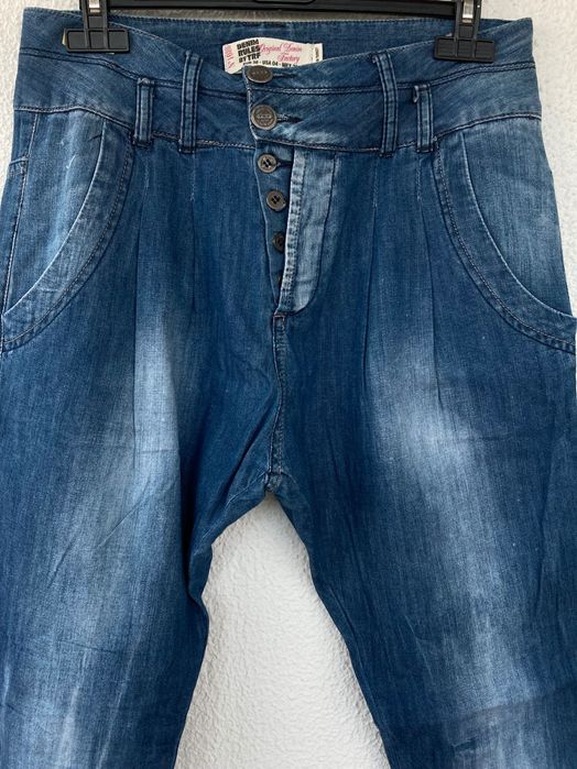 Zara denim boyfriend calças 36