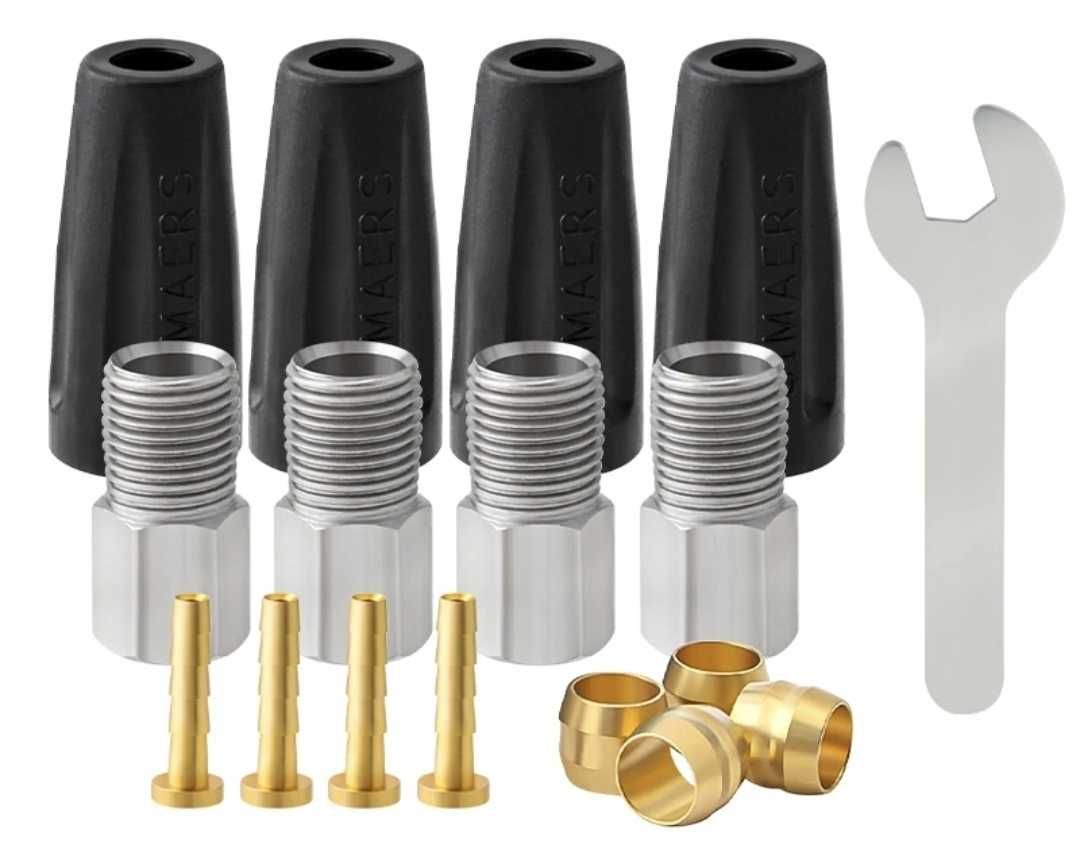4x Zestaw przyłączeniowy zakucia przewodu Shimano BH59 MT200 MT446 525