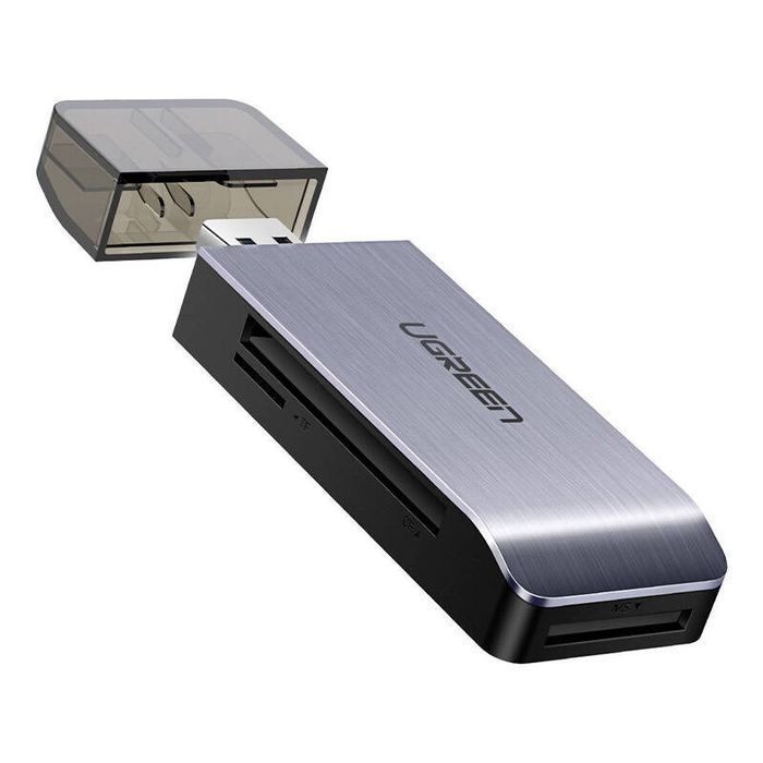 Adapter Usb 4 W 1 Ugreen Czytnik Kart Sd + Microsd  Cm180(Srebrny)