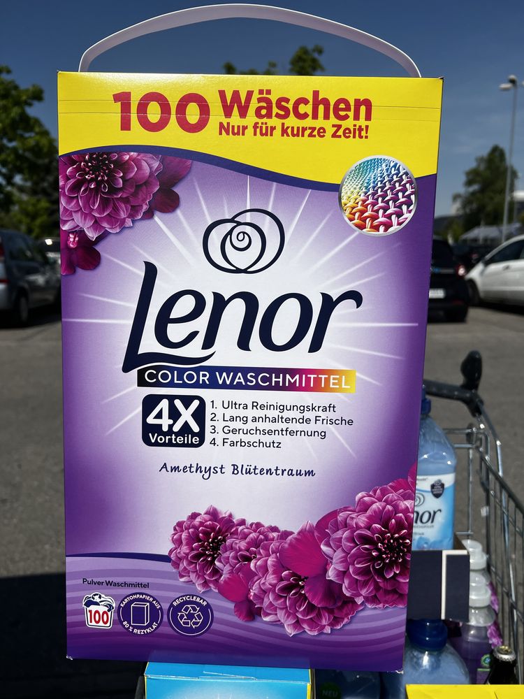Lenor 100 prań proszek do ubrań kolorowych z Niemiec