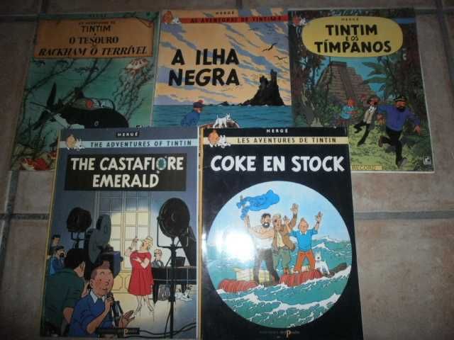 bd- 19 álbuns,rantanplan,spirou,blake,gaston,tintim,star wars,garfield