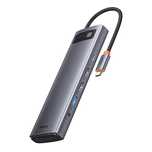 Baseus Metal Gleam wielofunkcyjny Hub Usb Typ C 12w1 Hdmi / Dp / Usb T