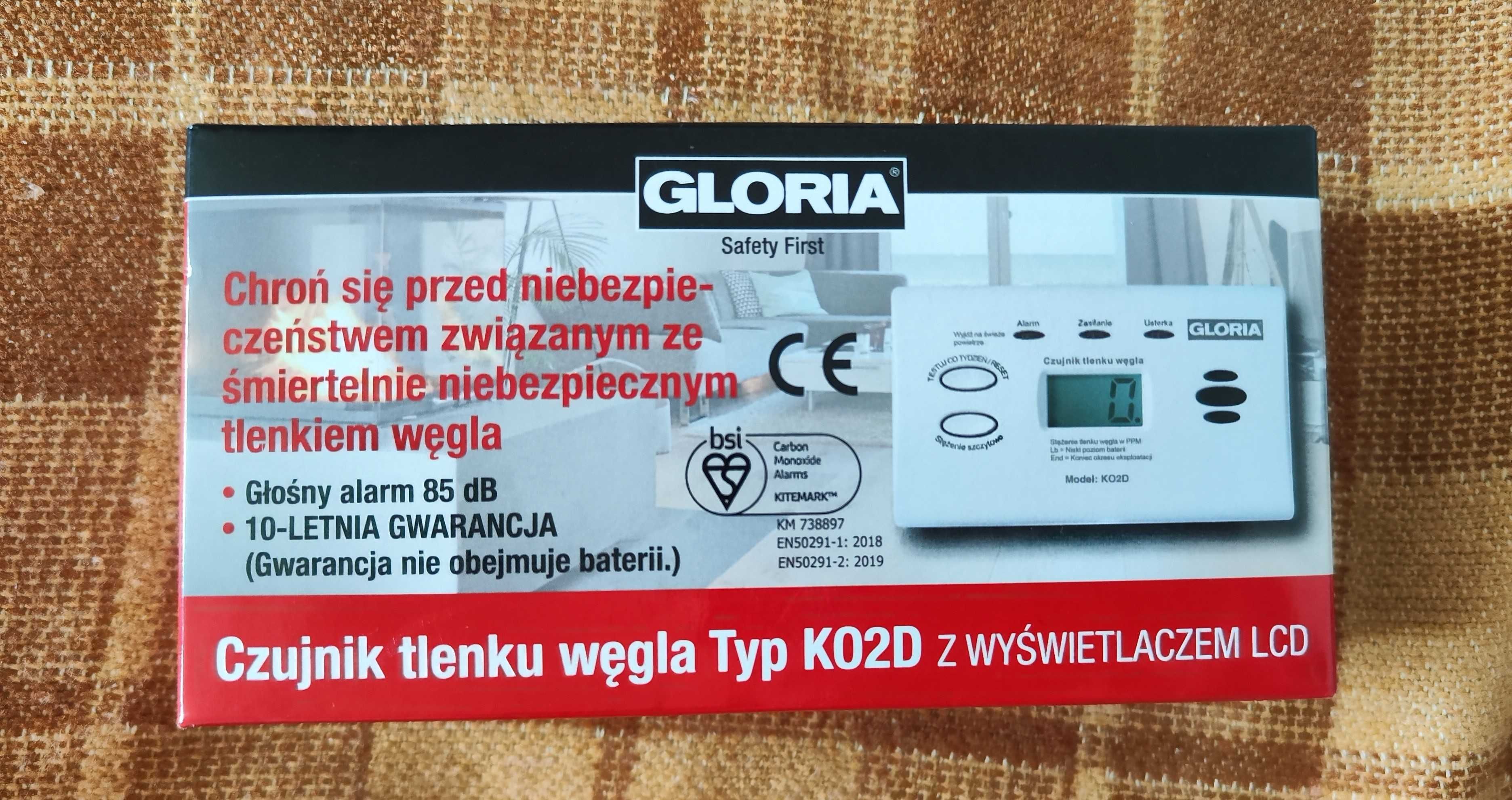 Gloria Czujnik tlenku węgla K02D Kidde czadu