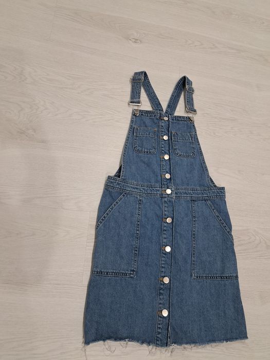 Jeansowa ogrodniczka asos rozmiar S
