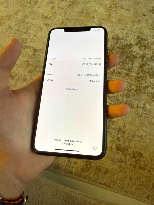 Iphone Xs Max  Space Gray Оригінал icloud lock заблокований запчастини