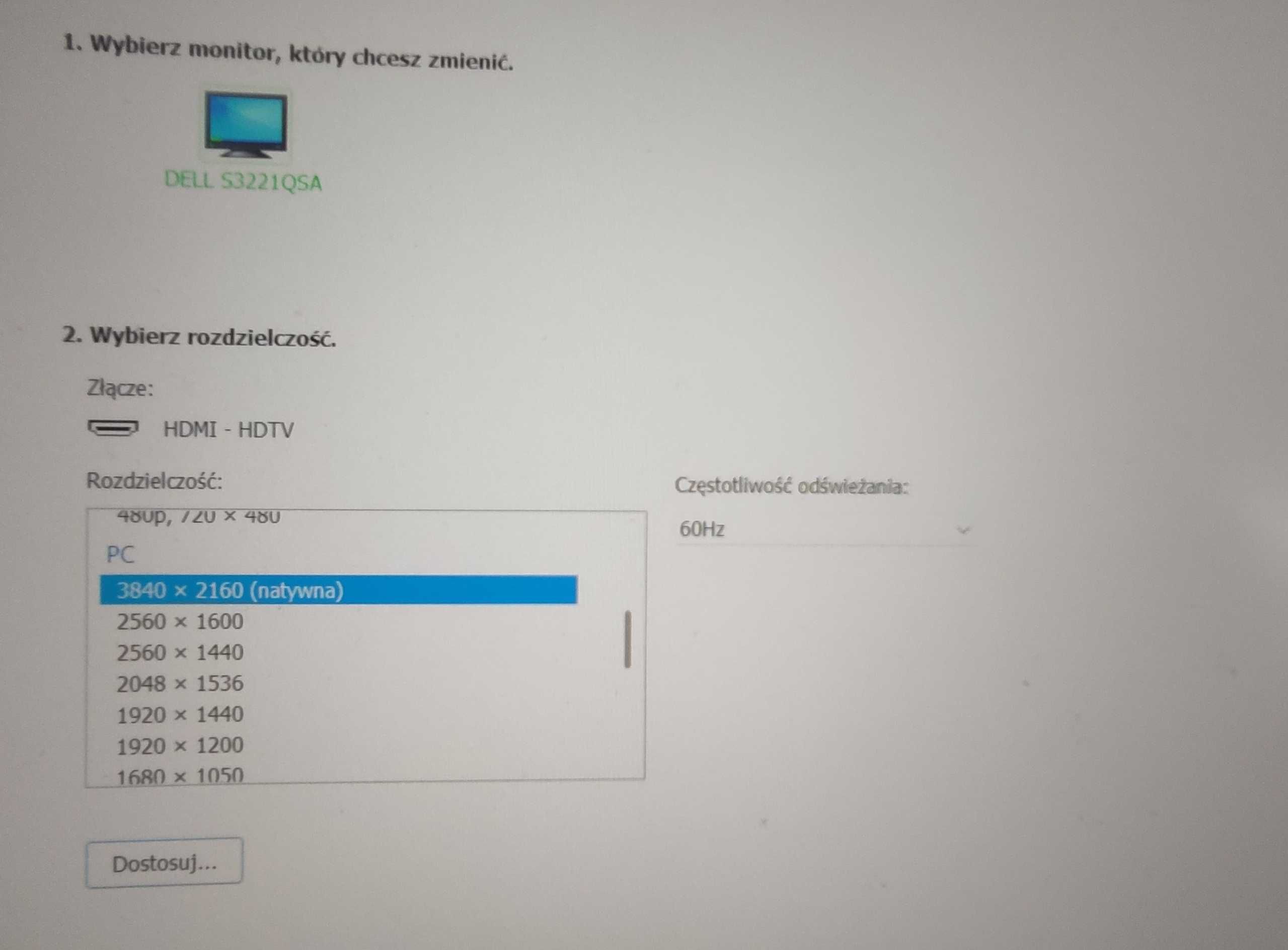 Monitor Dell S3221QSA 32" 4K Zakrzywiony – UHD, HDR, VA – Stan bdb