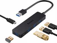 ACEELE Hub 4w1 USB-C 4x USB 3.0 PC adapter przejściówka