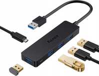 ACEELE Hub 4w1 USB-C 4x USB 3.0 PC adapter przejściówka