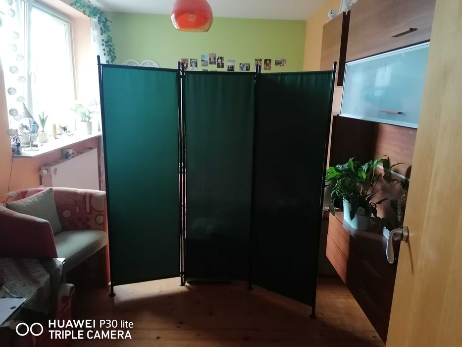 Parawan 5-panelowy zielony