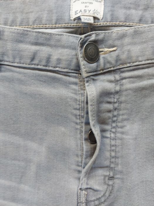 Spodnie dżinsowe szare Męskie 36S