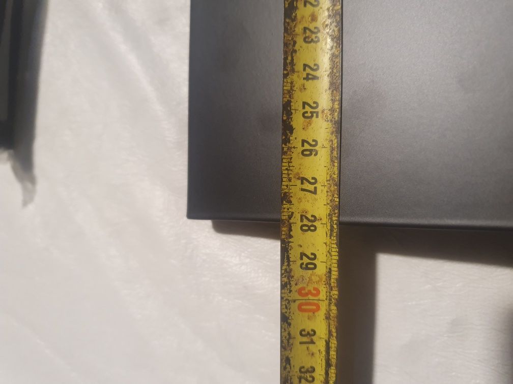 Dwie półki metalowe malowane Proszkowo czarny mat 11 cm na 28 cm