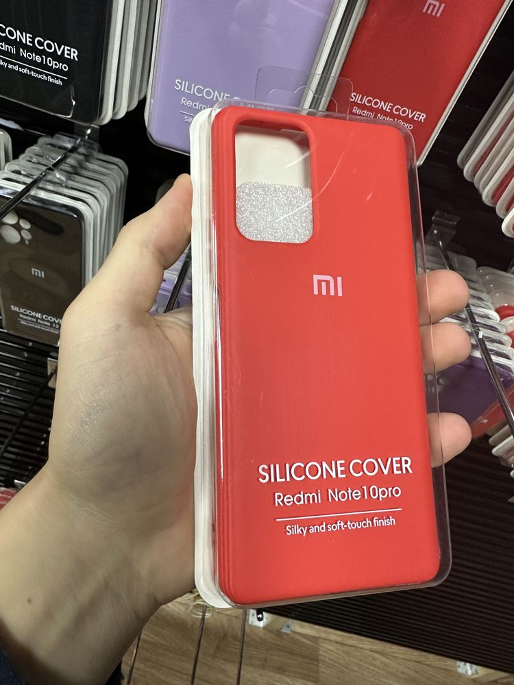 Софт тач чехол для Xiaomi Redmi Note 10 Pro silicone cover 10 про