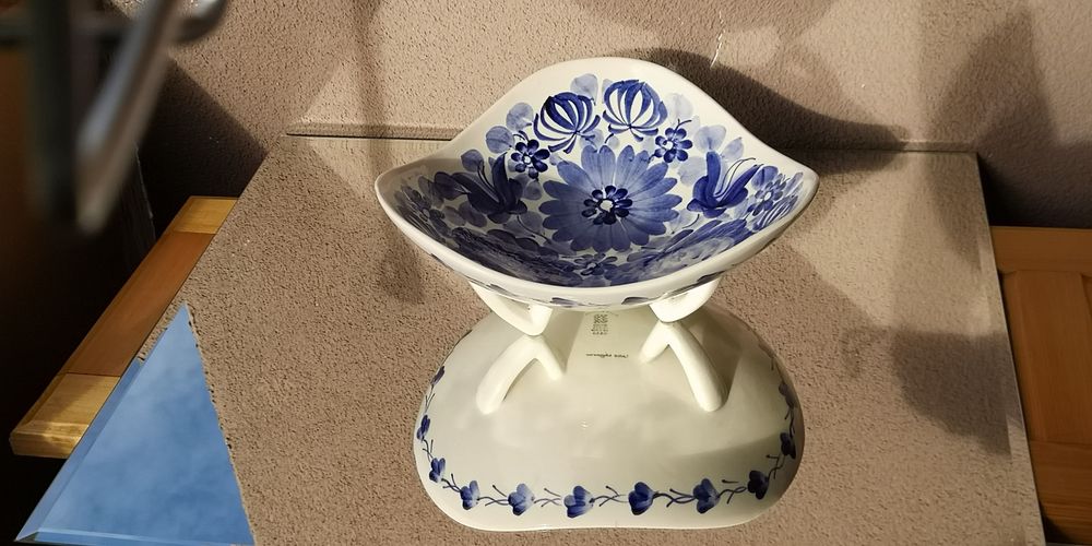 Fajans Włocławek. Kosz na owoce. Patera.