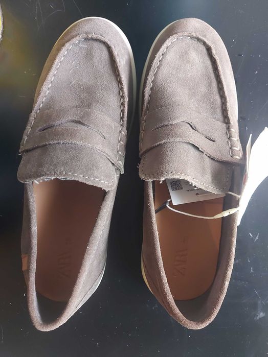 Mocassim em pele menino