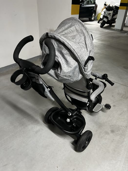 Kinderkraft, Aston, rowerek trójkołowy, Malachite Grey