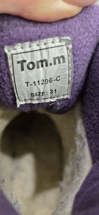 Ботинки зимние на девочку зима Тоm.m 31рр