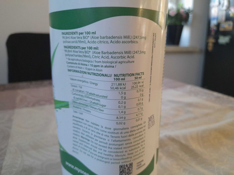 Organiczny Aloes 100% suplement