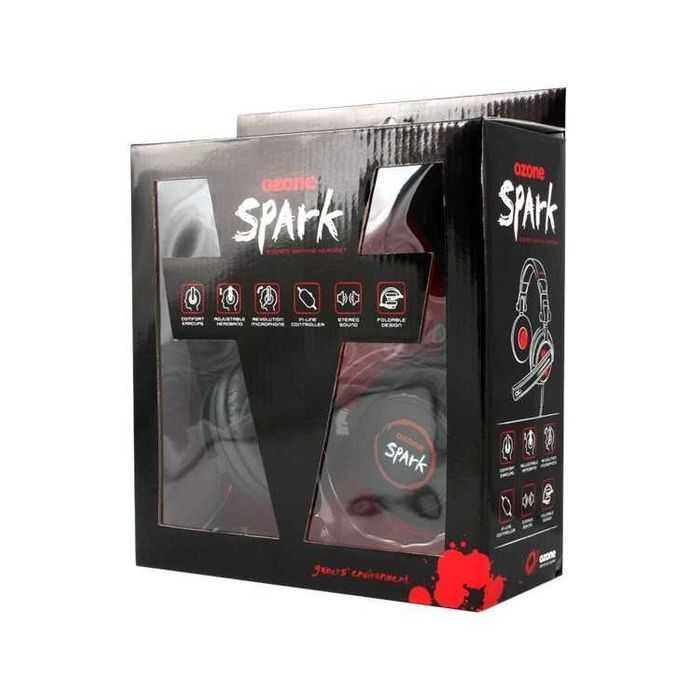 Auscultadores Ozone Spark Stereo Gaming Headset fones com microfone