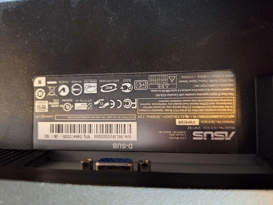 Monitor ASUS VW192DR