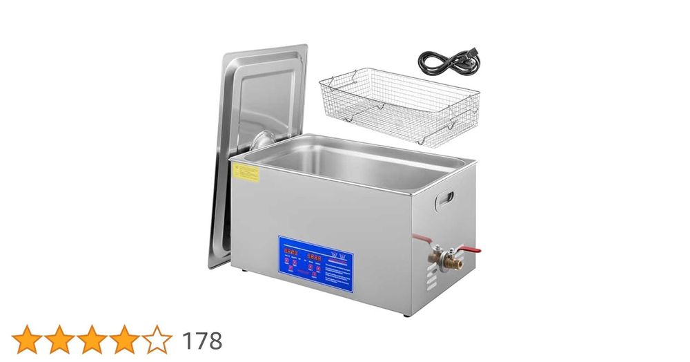 Máq. Limpeza ultrassons 30L  300W/600W  28/40kHz Inox