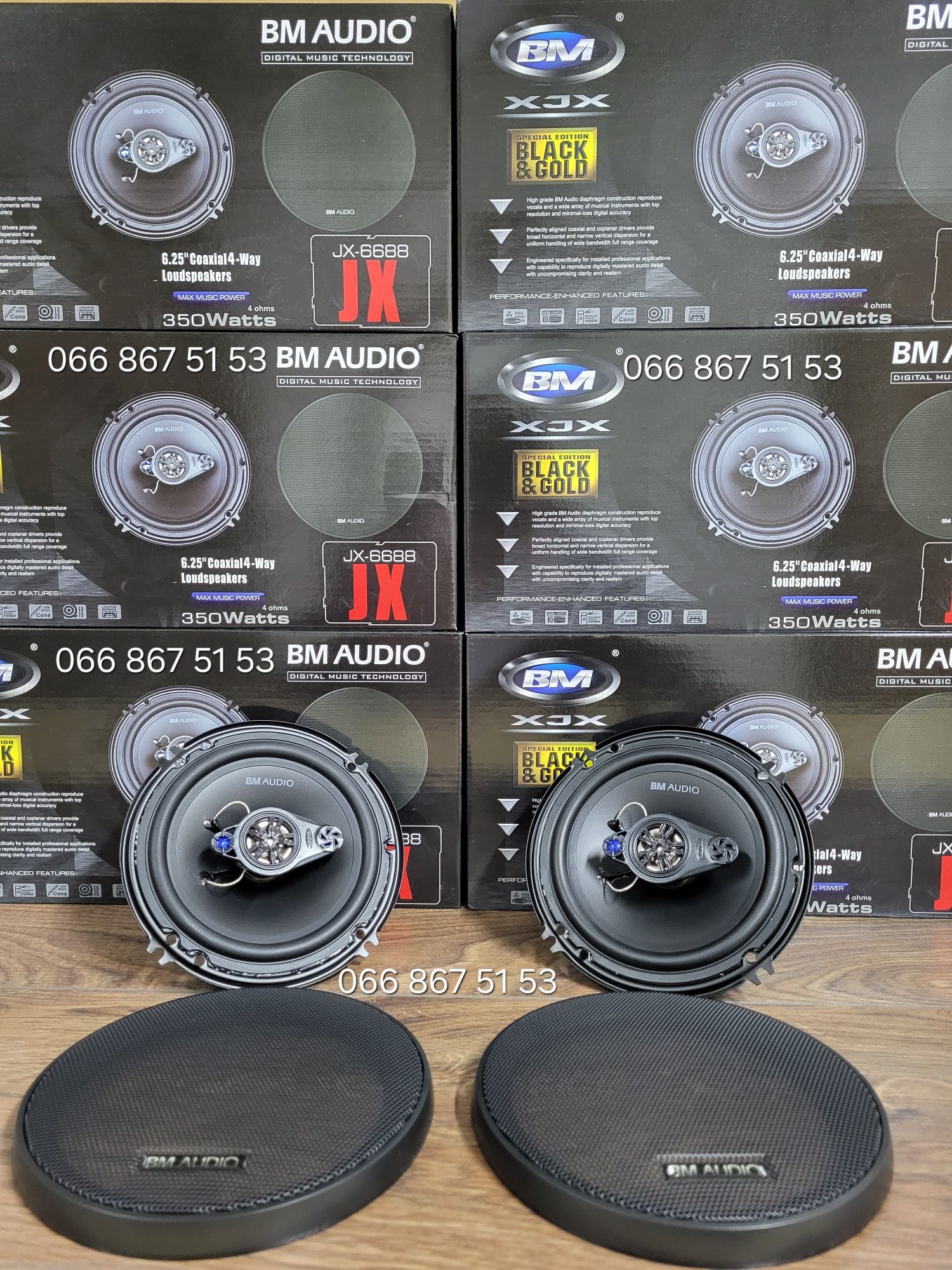 16см Boschmann JX-6688/акустика в авто/динаміки