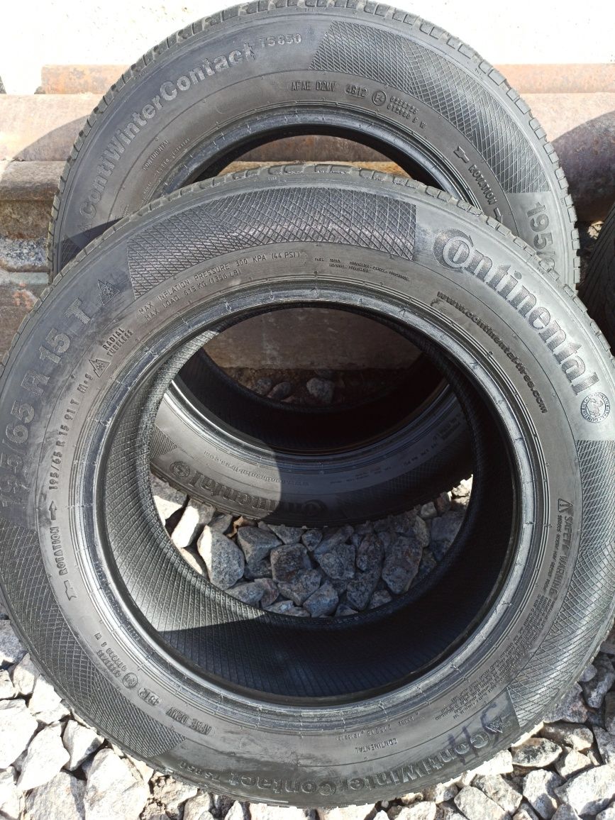 Комплект. continental winer contact ts 860 розмір 195/65 r 15 t ЗИМА