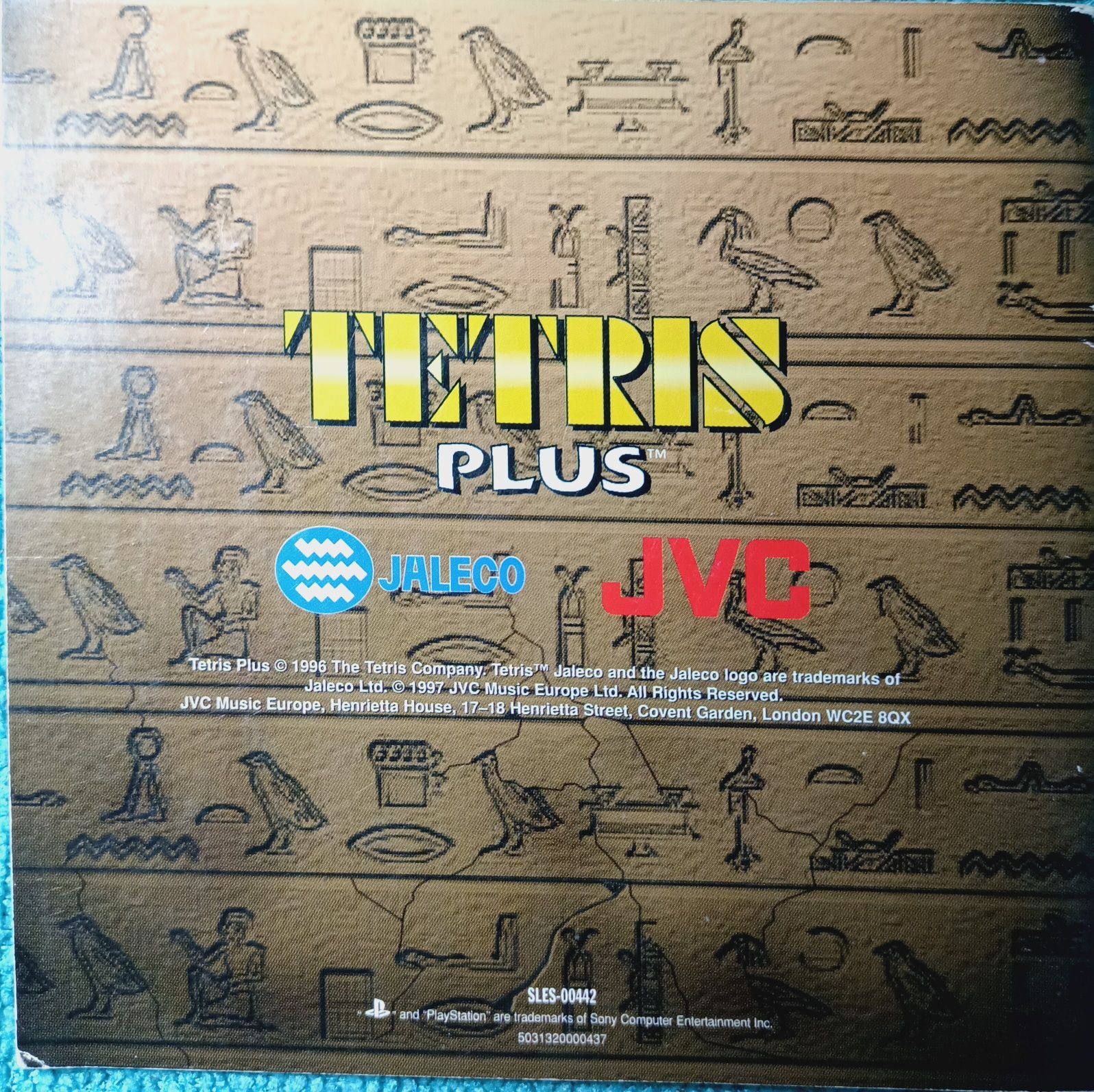Ps1 Tetris Plus psx psone Książeczka Manual Angielska