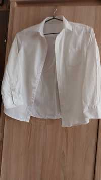 Biala koszula  roz.128 dla chlopca