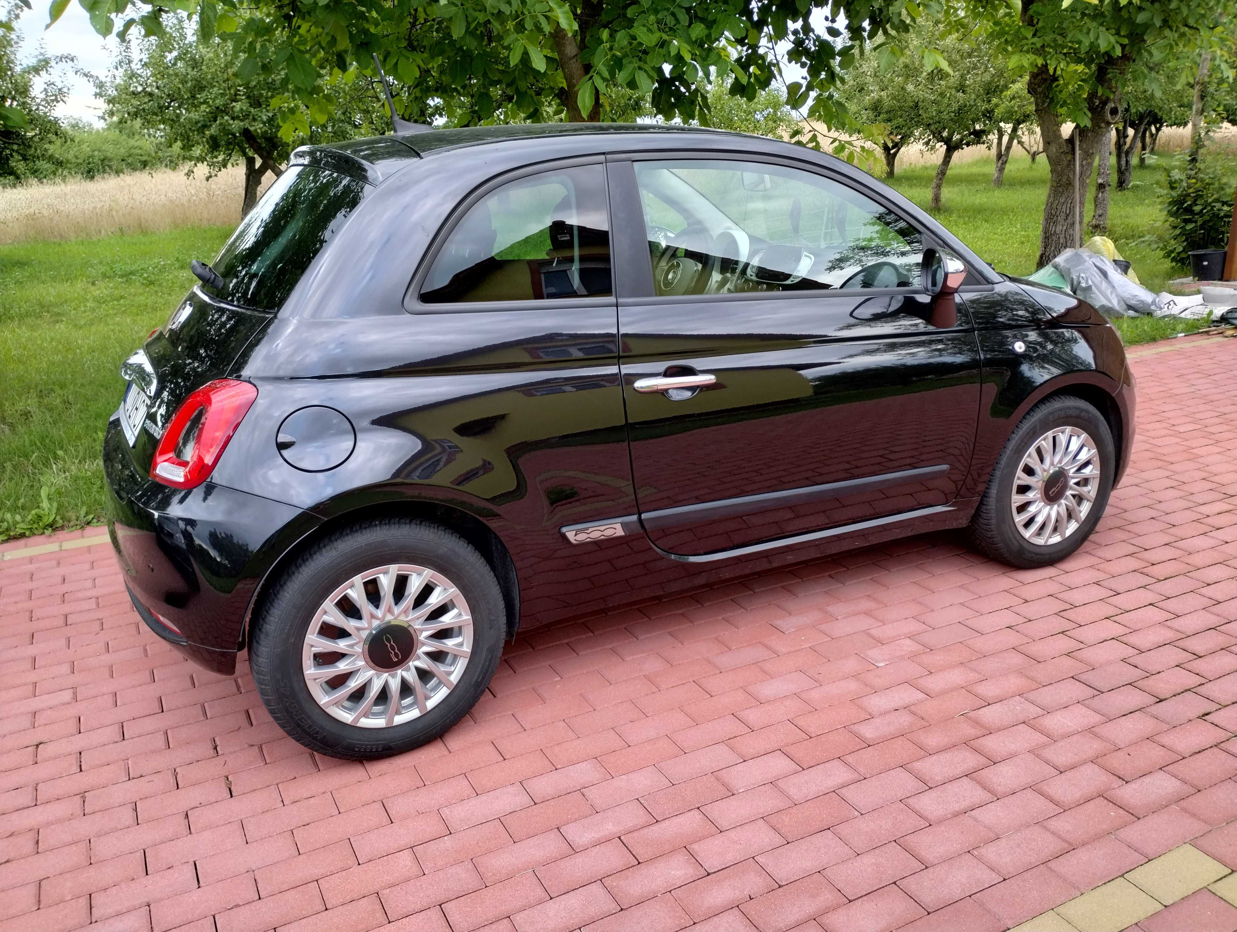 fiat 500 salon PL, 1 wł, bezwypadkowy, bezkolizyjny, serwis ASO