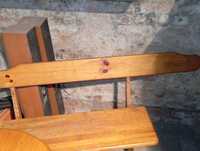 Komplet sosnowy dwie ławy i stół do odnowienia