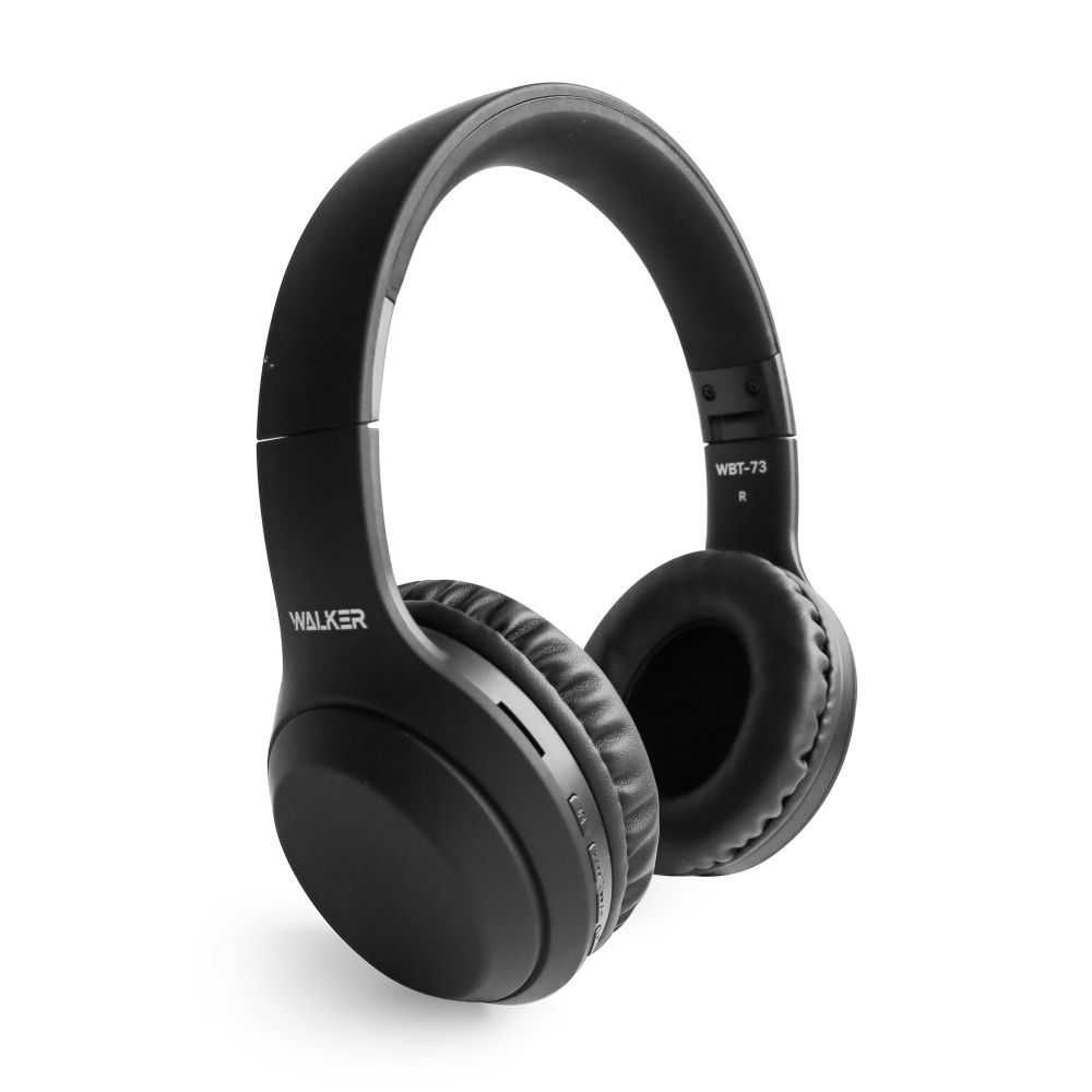 Накладні блютуз наушники на 6-8 год роботи Walker WBT-73  black