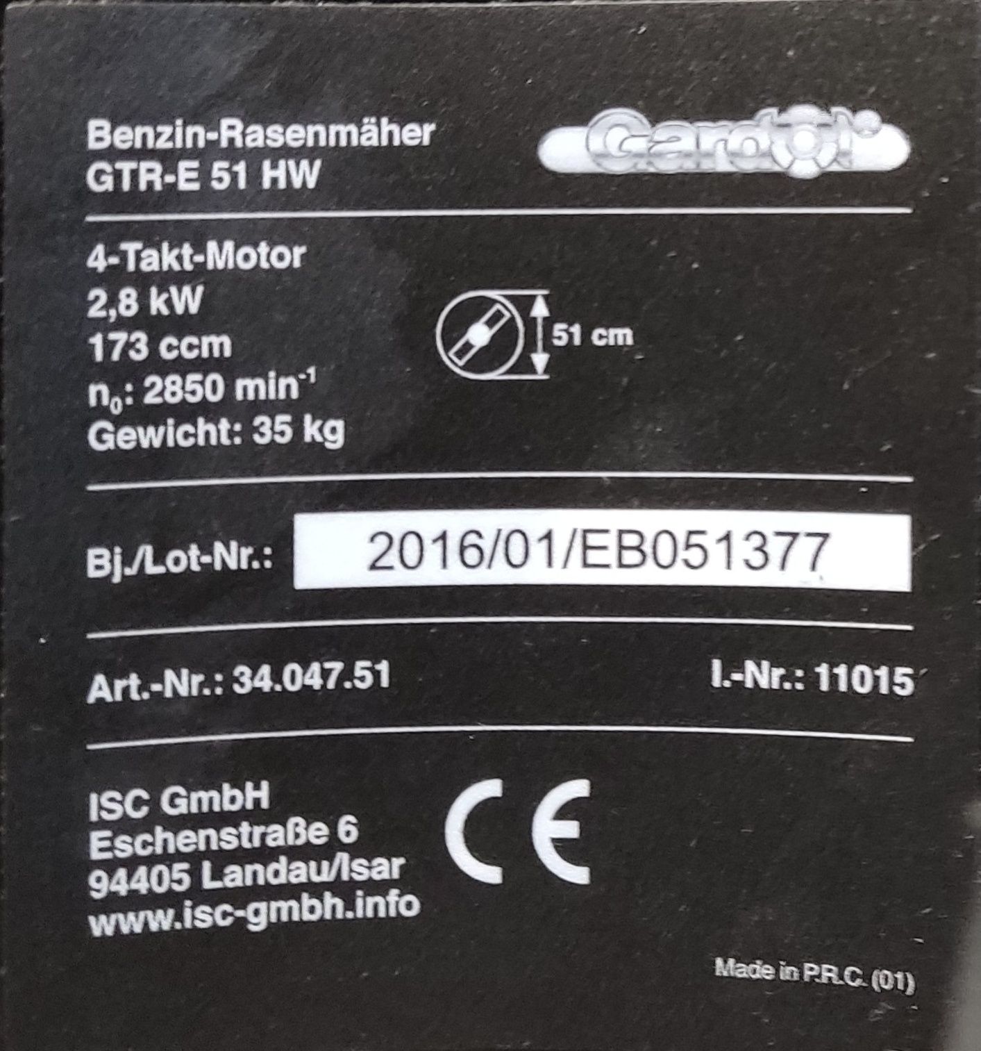 Kosiarka spalinowa z napędem 173ccm